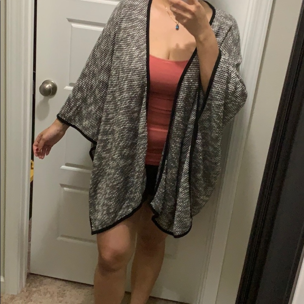 KNIT PONCHO WRAP